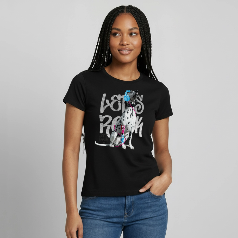 Boa's T-Shirt Let's Rock - Schwarz