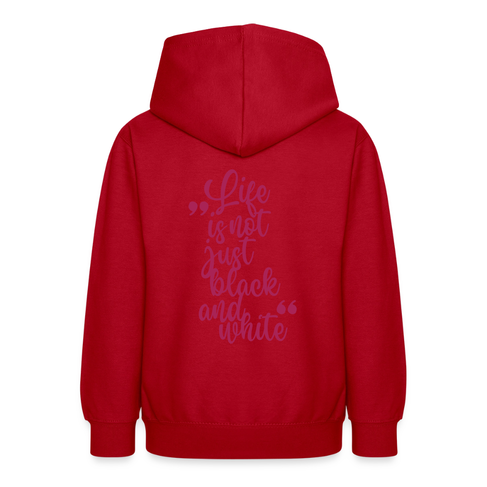 LiNBW. Crew Hoodie Life is not just black and white Edition Pink - LiNBW.