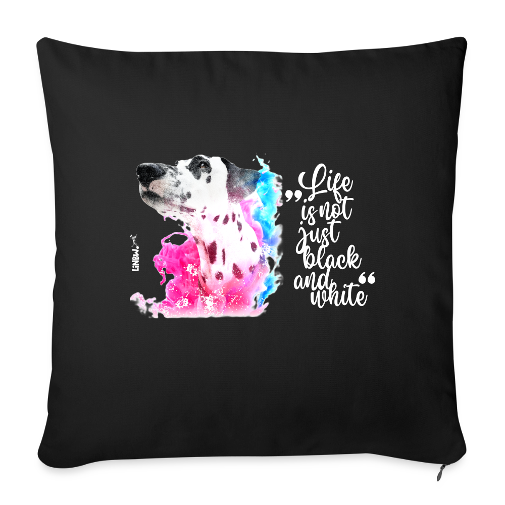 Boa´s Kissen Splash Life is not just black and white Edition White - Schwarz
