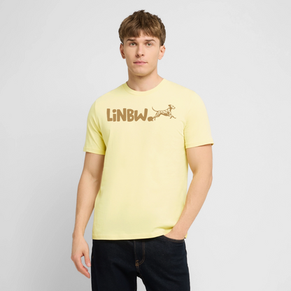 LiNBW. Unisex T-Shirt Premium Crew Brown Edition Life is not just black and white - Creme