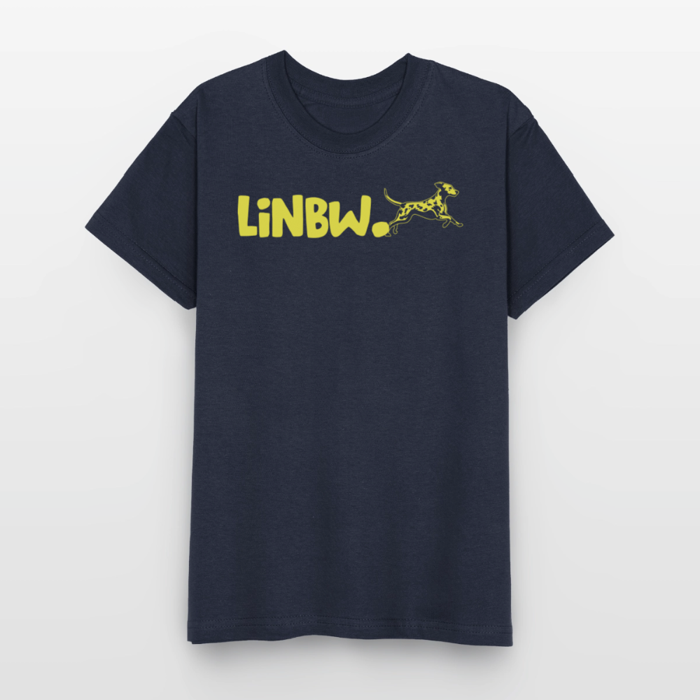 LiNBW. Crew T-Shirt Yellow Edition Life is not just black and white - Navy