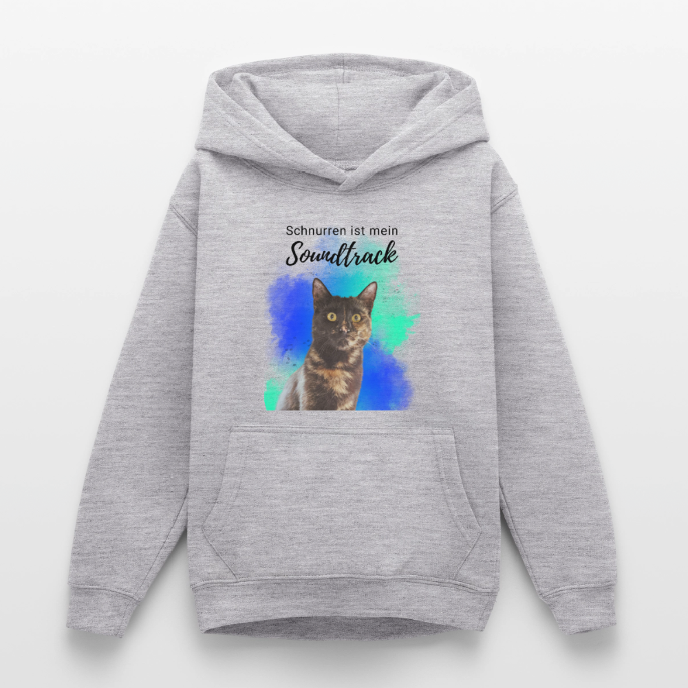 Teenager Hoodie - Hellgrau meliert