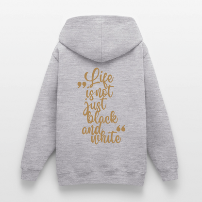 LiNBW. Crew Hoodie Life is not just black and white Edition Brown - LiNBW.