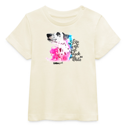 Boa's T-Shirt Splash Life is not just black and white Edition Black - Natur