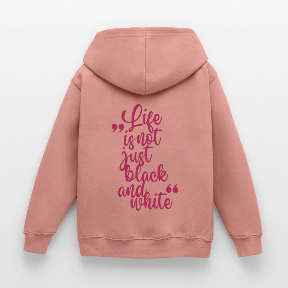 LiNBW. Crew Hoodie Life is not just black and white Edition Pink - LiNBW.