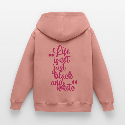 LiNBW. Crew Hoodie Life is not just black and white Edition Pink - LiNBW.