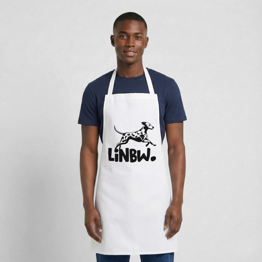 LiNBW. Kochschürze Black Edition - Weiß