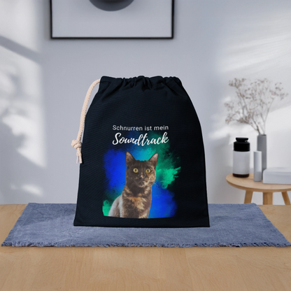 Nala´s Baumwollbeutel Schnurren ist mein Soundtrack White Edition - Navy