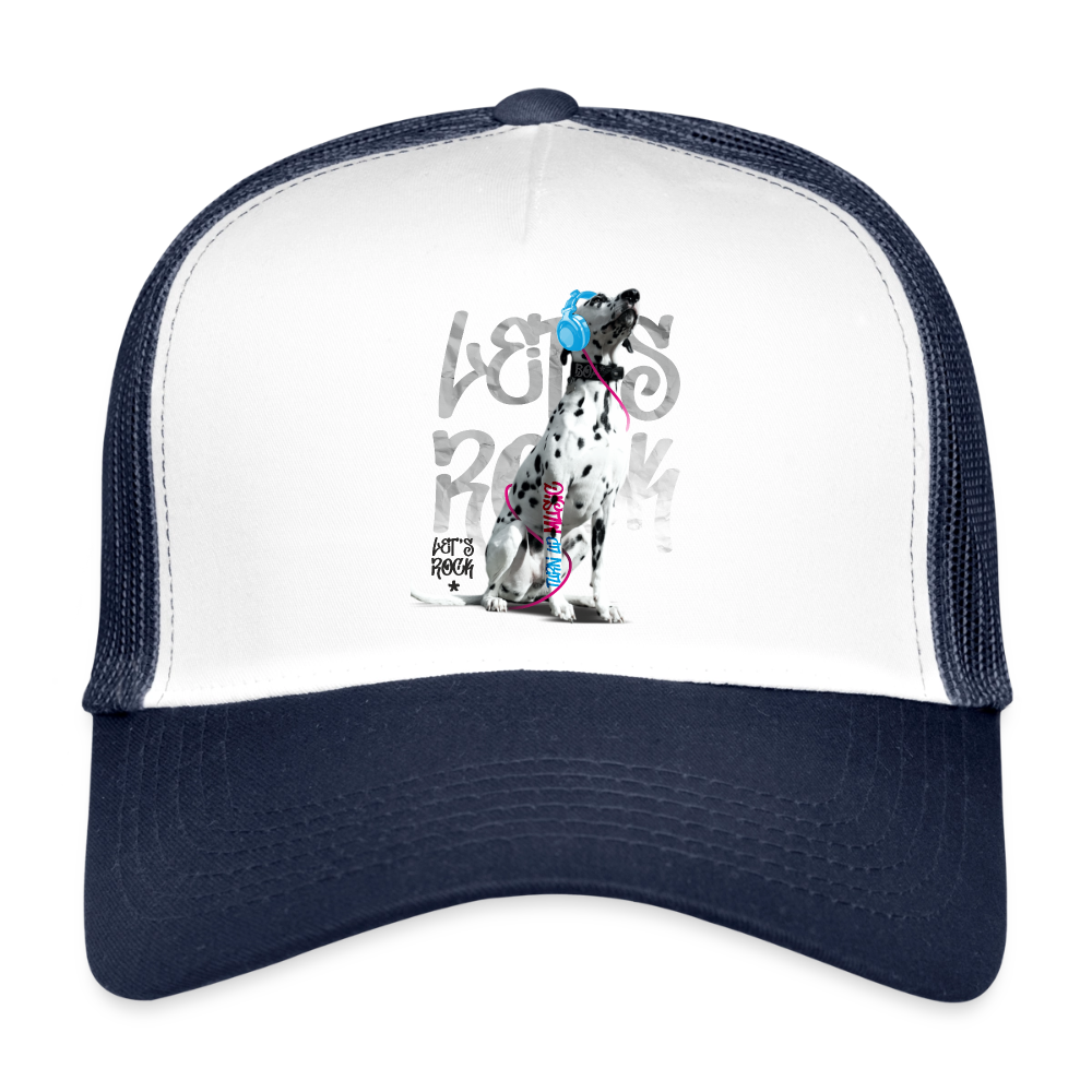 Boa´s Trucker Cap Let´s Rock - Weiß/Navy