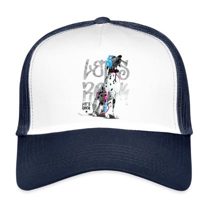 Boa´s Trucker Cap Let´s Rock - Weiß/Navy