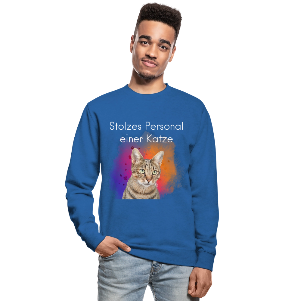Pedro's Classic Pullover Stolzes Personal einer Katze White Edition - LiNBW.