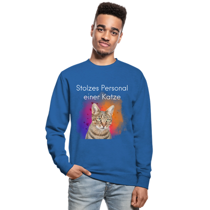 Pedro's Classic Pullover Stolzes Personal einer Katze White Edition - LiNBW.
