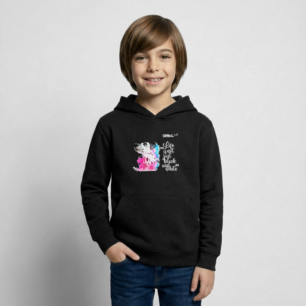 Boa's Hoodie Splash Life is not just black and white Edition White - Schwarz