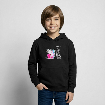 Boa's Hoodie Splash Life is not just black and white Edition White - Schwarz