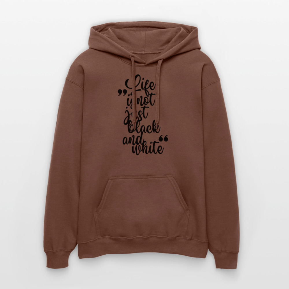 Life is not just black and white Hoodie Black Edition - Kakao