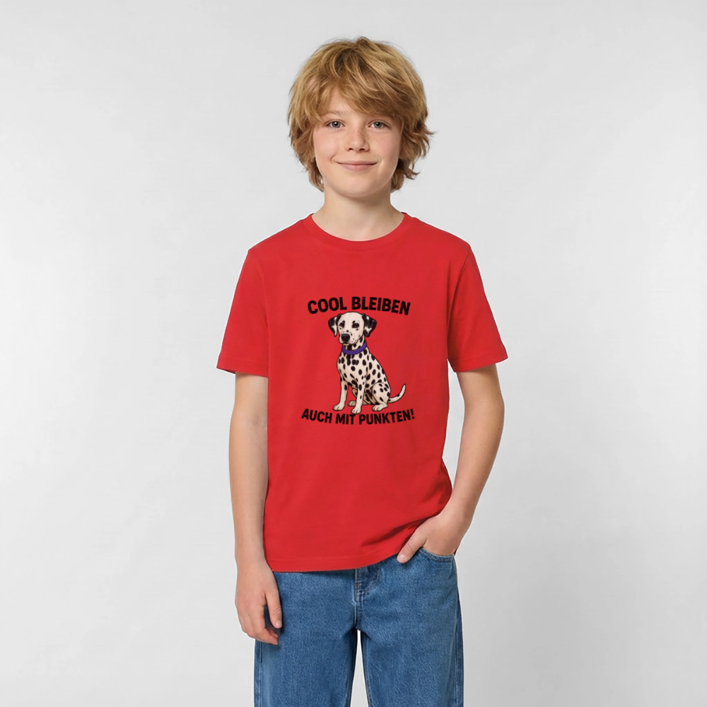 Davina's T-Shirt Cool bleiben auch mit Punkten - Rot