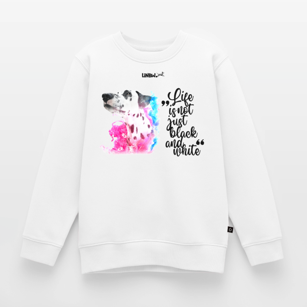 Boa's Pullover Splash Life is not just black and white Edition Black - Weiß