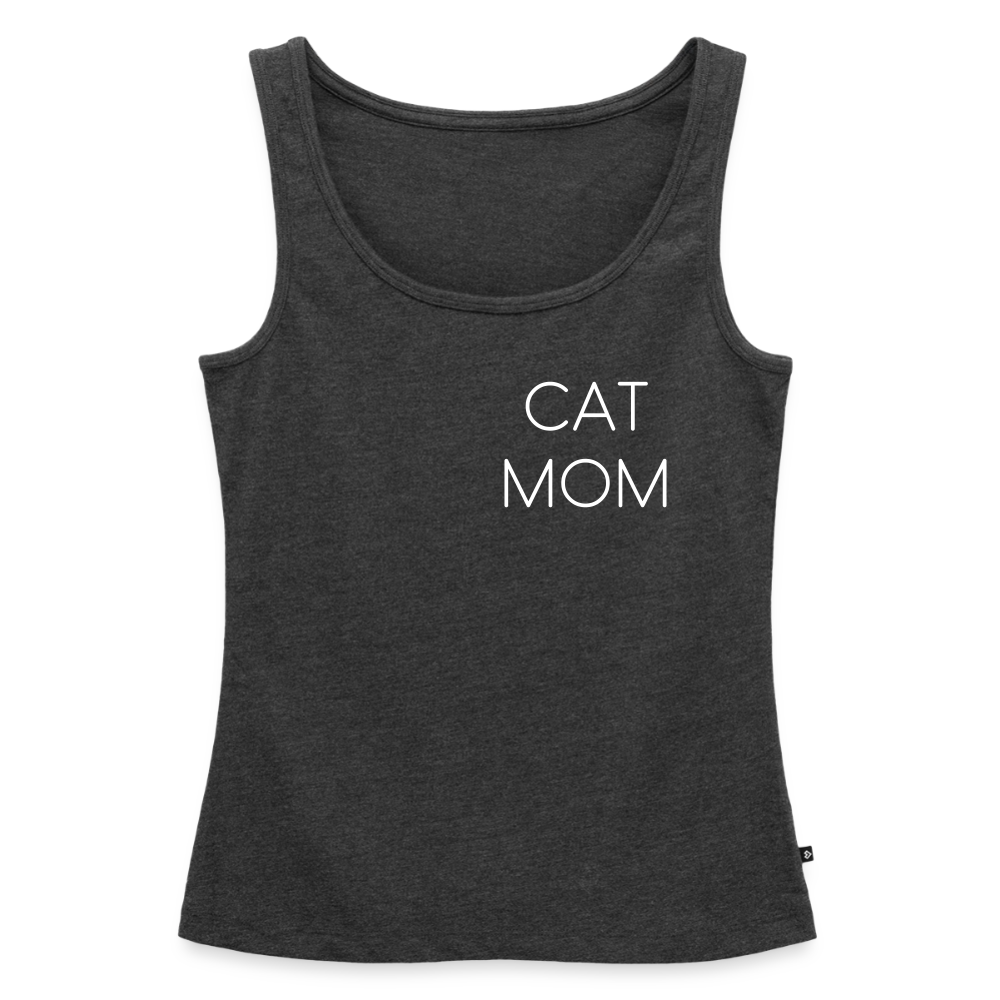 Pedro´s Tank Top Premium Stolzes Personal einer Katze CAT MOM Black Edition - Anthrazit meliert