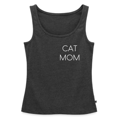 Pedro´s Tank Top Premium Stolzes Personal einer Katze CAT MOM Black Edition - Anthrazit meliert