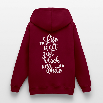 LiNBW. Crew Hoodie Life is not just black and white Edition White - LiNBW.