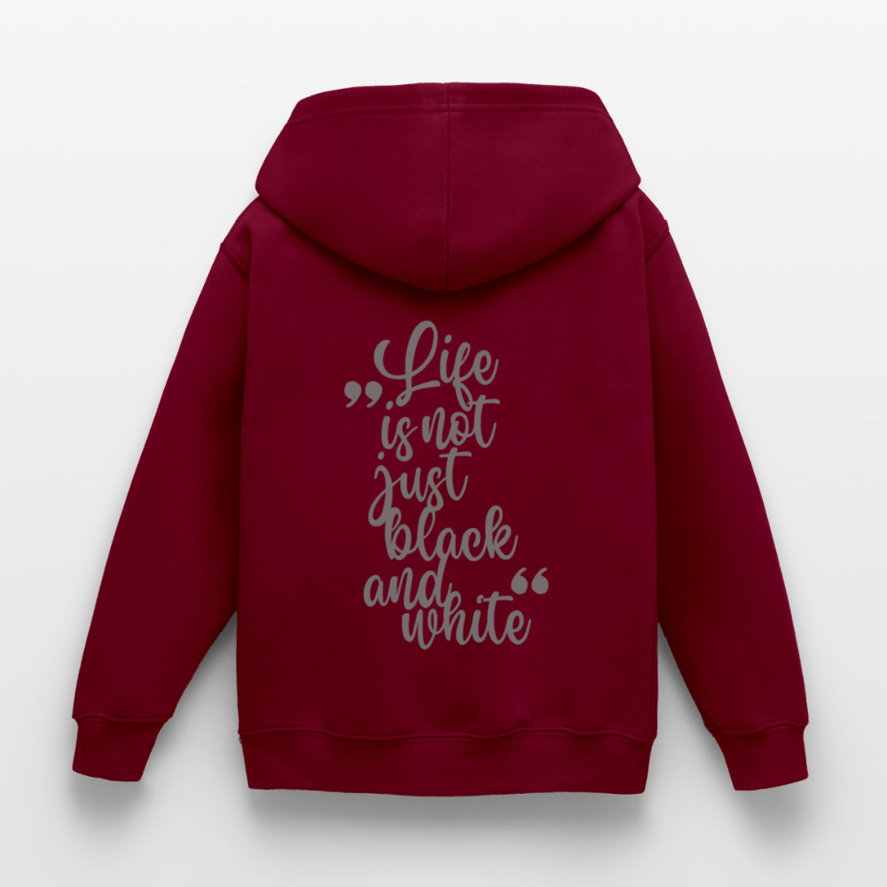 LiNBW. Crew Hoodie Life is not just black and white Edition Grey - LiNBW.