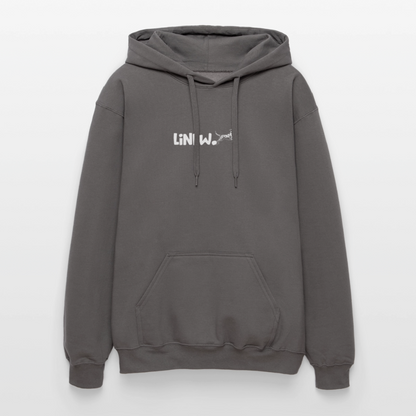 LiNBW. Crew Hoodie White Edition Life is not just black and white - Dunkelgrau
