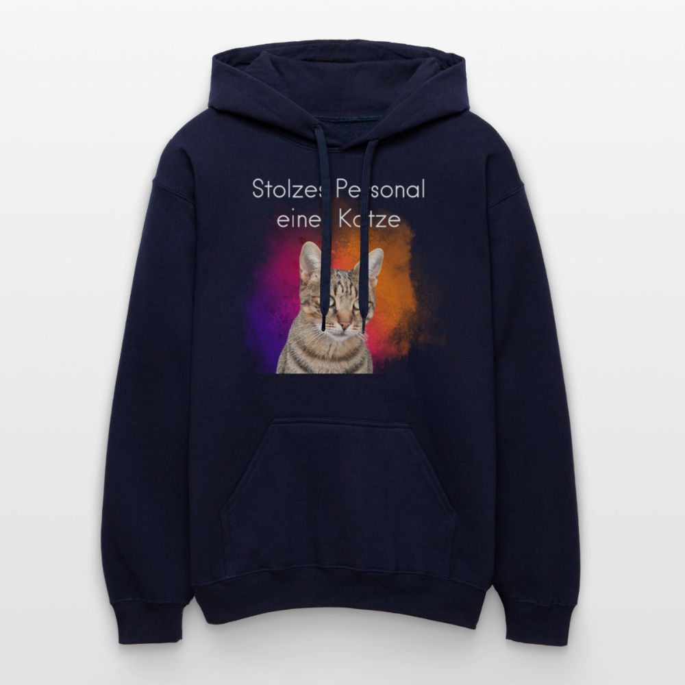 Pedro's Hoodie Stolzes Personal einer Katze White Edition - Navy