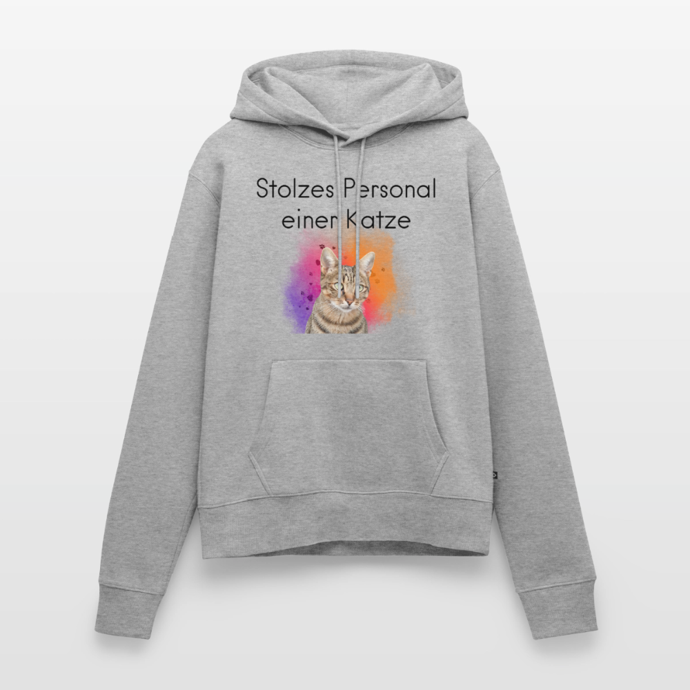 Pedro's Hoodie Stolzes Personal einer Katze Black Edition - Grau meliert
