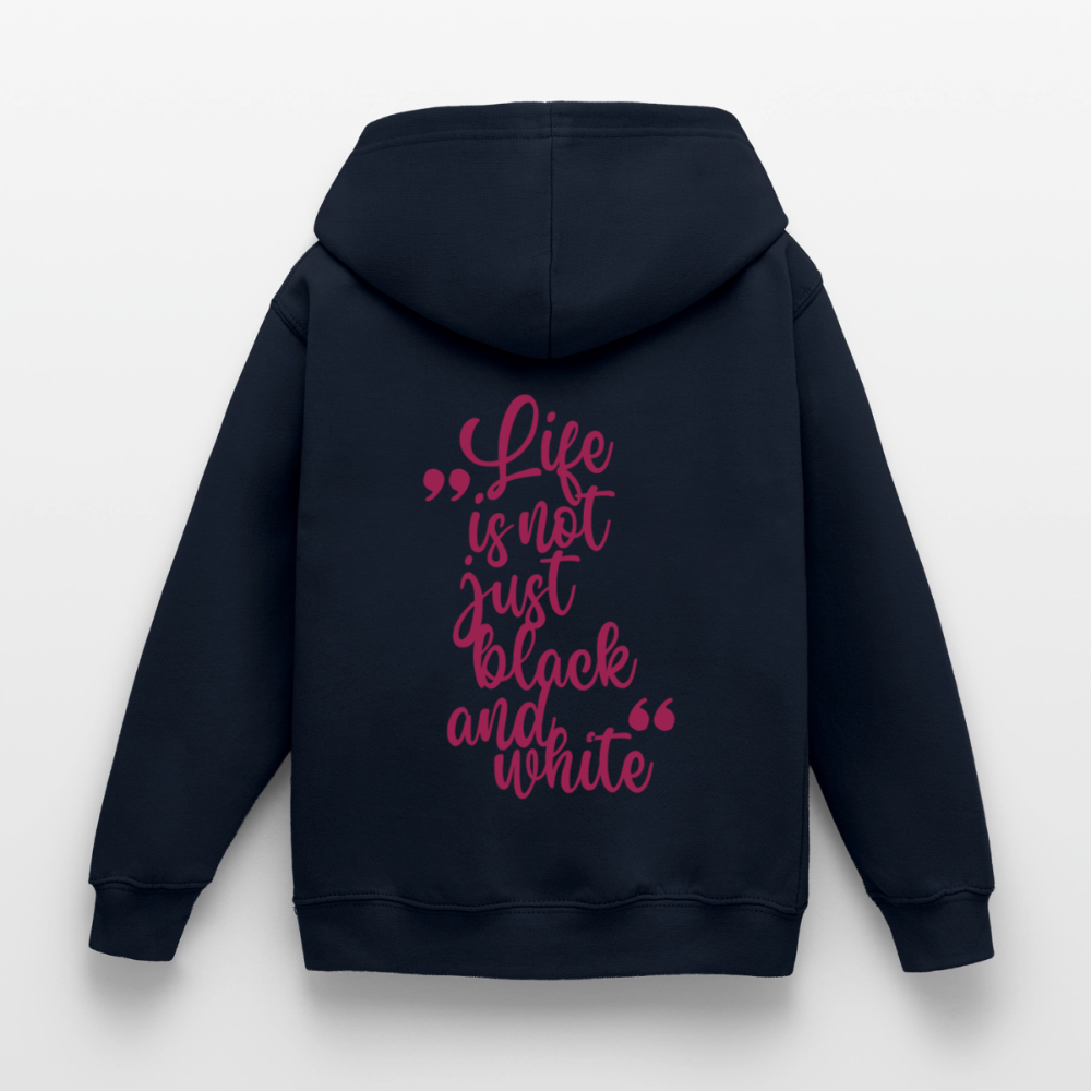 LiNBW. Crew Hoodie Life is not just black and white Edition Pink - LiNBW.