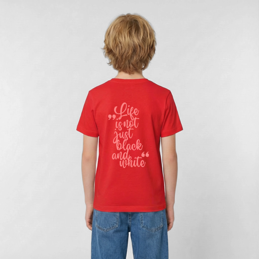 LiNBW. Crew T-Shirt Pink Edition Life is not just black and white - LiNBW.