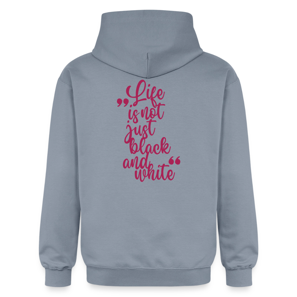 LiNBW. Crew Hoodie Pink Edition Life is not just black and white - Blau