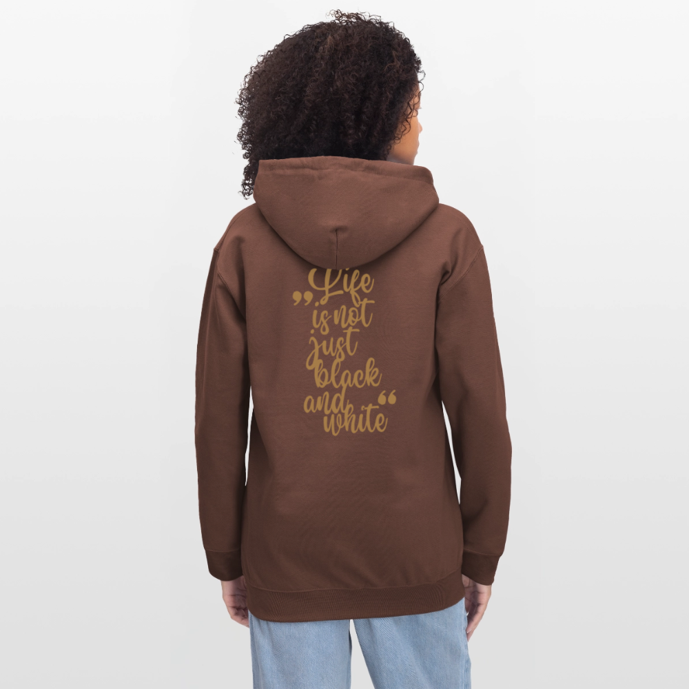 LiNBW. Crew Hoodie Brown Edition Life is not just black and white - Kakao