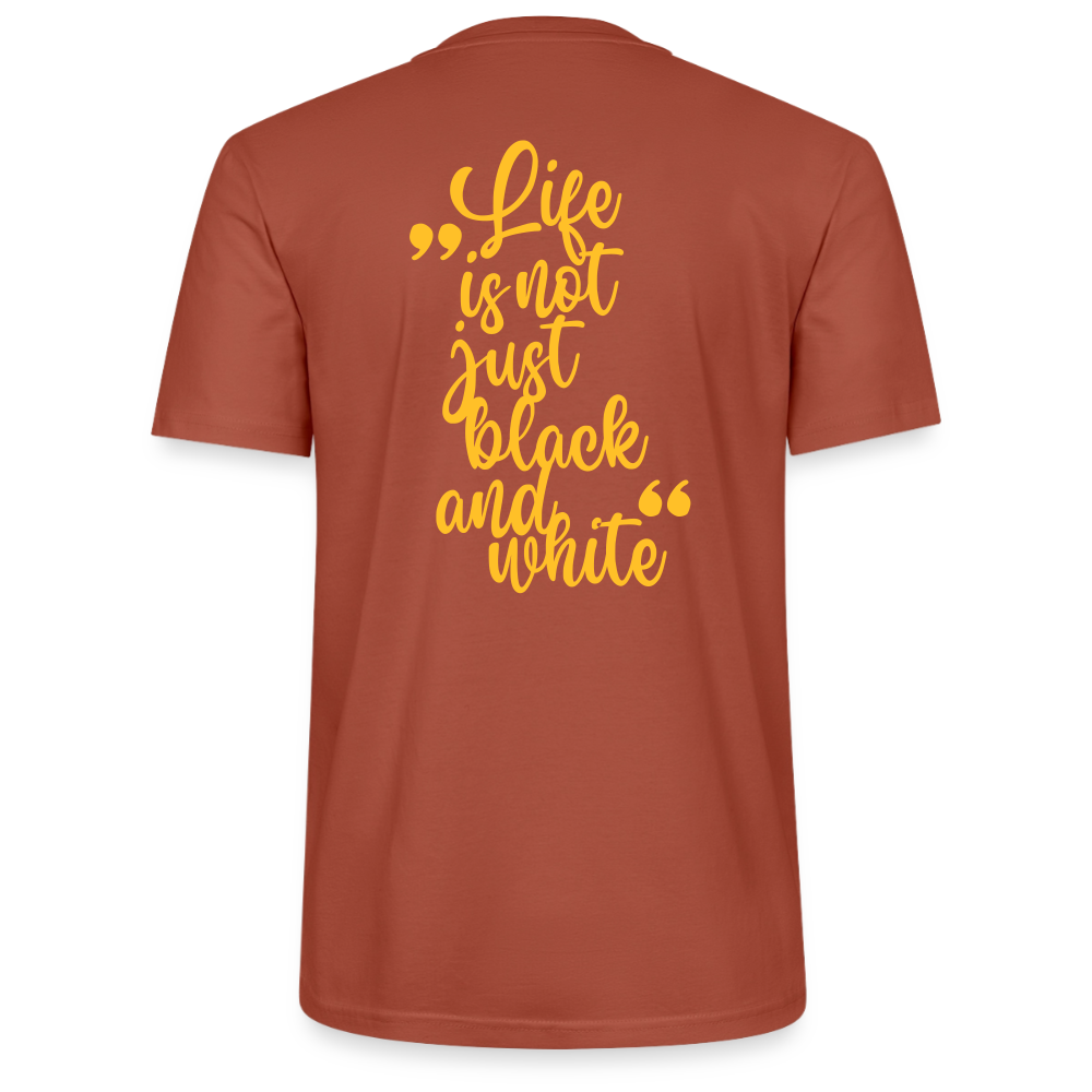 LiNBW. Unisex T-Shirt Premium Crew Yellow Edition Life is not just black and white - LiNBW.