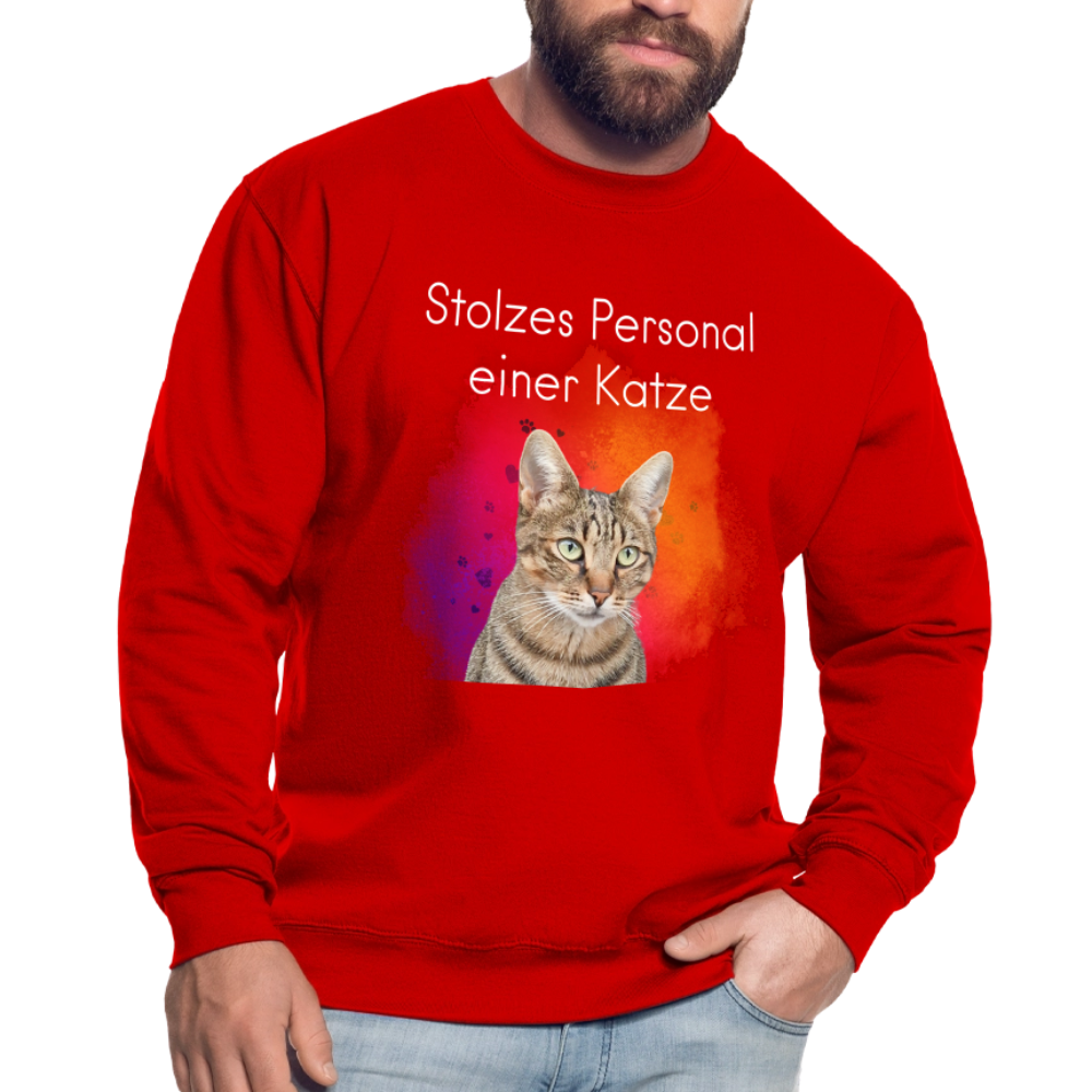 Pedro's Classic Pullover Stolzes Personal einer Katze White Edition - LiNBW.