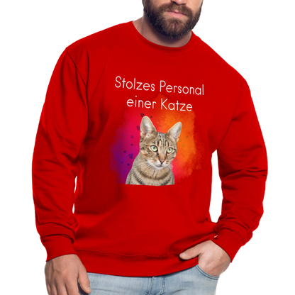 Pedro's Classic Pullover Stolzes Personal einer Katze White Edition - LiNBW.