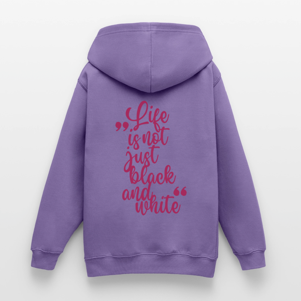 LiNBW. Crew Hoodie Life is not just black and white Edition Pink - LiNBW.