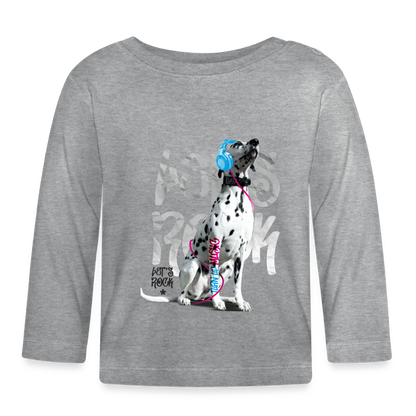 Boa´s Langarmshirt Let´s Rock - Grau meliert