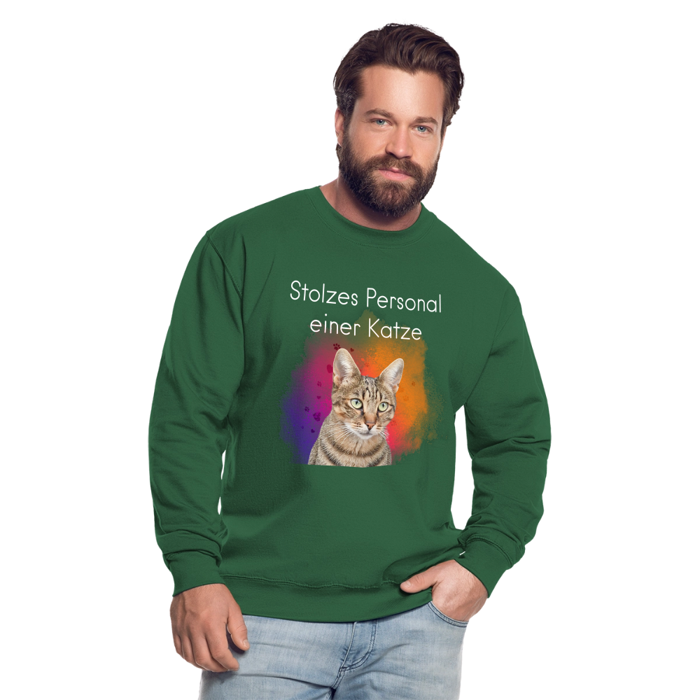 Pedro's Classic Pullover Stolzes Personal einer Katze White Edition - LiNBW.