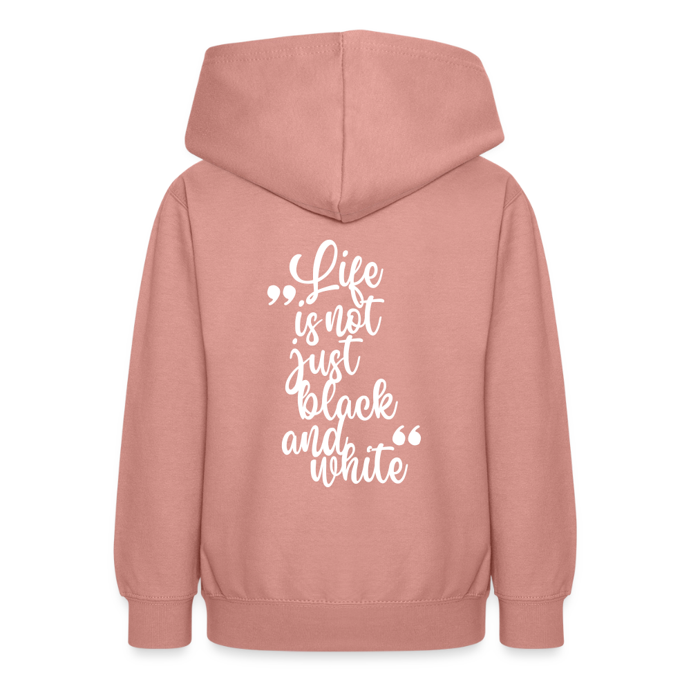 LiNBW. Crew Hoodie Life is not just black and white Edition White - LiNBW.
