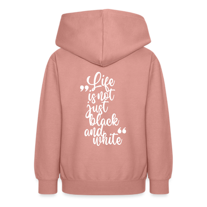 LiNBW. Crew Hoodie Life is not just black and white Edition White - LiNBW.
