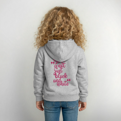 LiNBW. Crew Hoodie Life is not just black and white Edition Pink - LiNBW.
