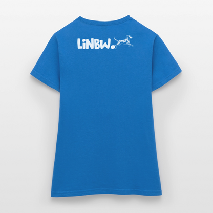 Boa's T-Shirt Splash White Edition Life is not just black and white - Royalblau