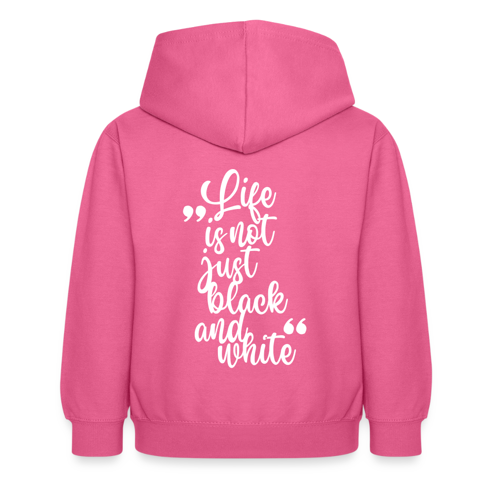 LiNBW. Crew Hoodie Life is not just black and white Edition White - LiNBW.