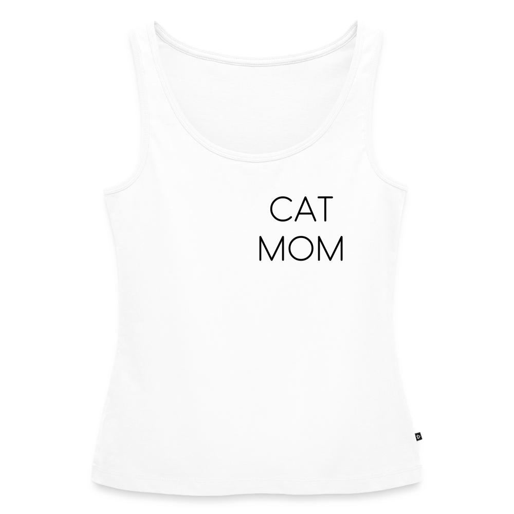 Pedro´s Tank Top Premium Stolzes Personal einer Katze CAT MOM Black Edition - Weiß
