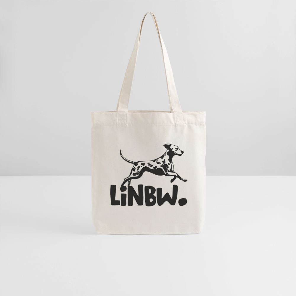 LiNBW. Stoffbeutel Black Edition - Naturweiß