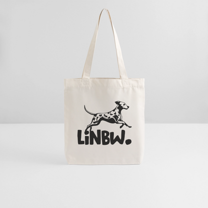 LiNBW. Stoffbeutel Black Edition - Naturweiß
