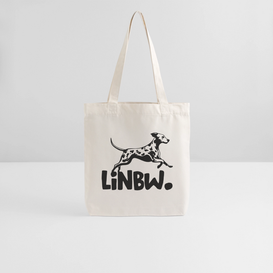 LiNBW. Stoffbeutel Black Edition - Naturweiß