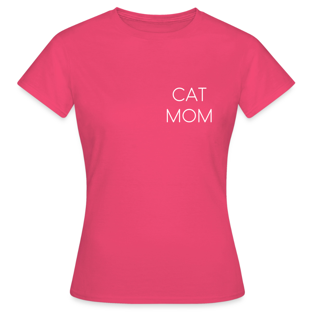 Pedro's T-Shirt CAT MOM Stolzes Personal einer Katze White Edition - Azalea