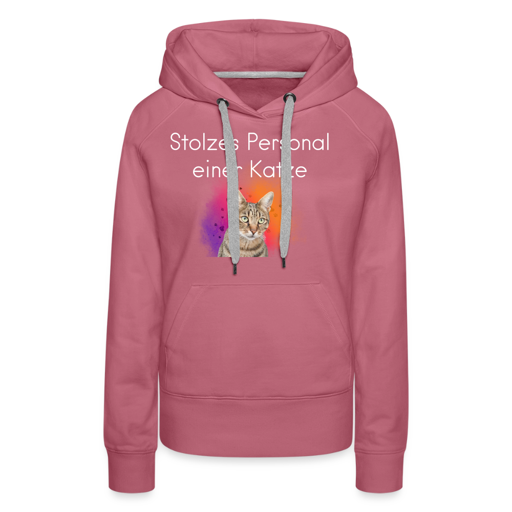 Pedro's Hoodie Stolzes Personal einer Katze White Edition - Malve