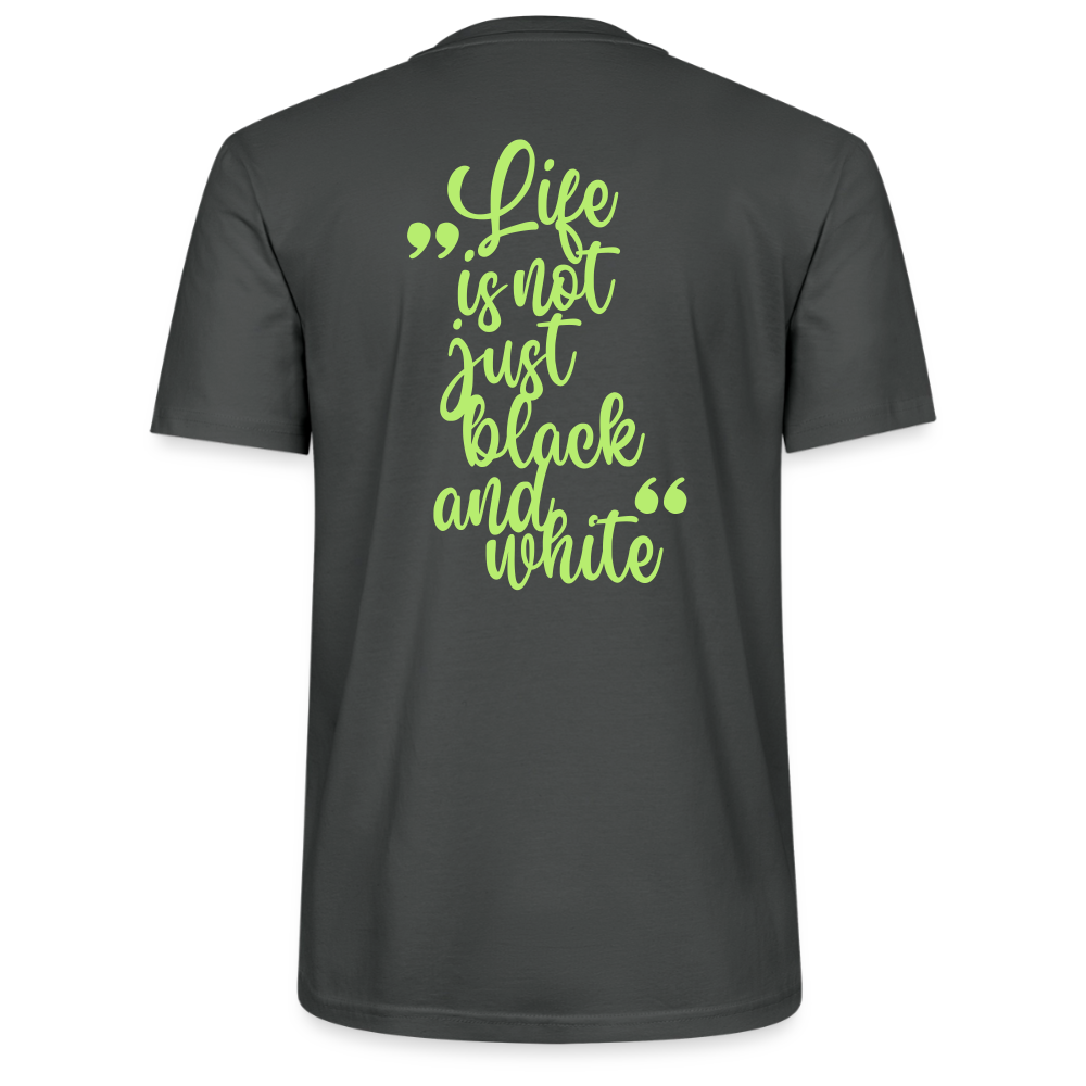 LiNBW. Unisex T-Shirt Premium Crew Green Edition Life is not just black and white - LiNBW.